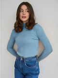 Essential Soft Ribbed Mock Neck Sweater - WEUXS
