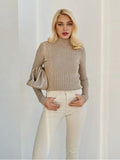 Essential Soft Ribbed Mock Neck Sweater - WEUXS
