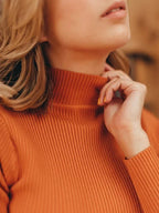 Essential Soft Ribbed Mock Neck Sweater - WEUXS