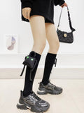 Knee high socks with a detachable plush monster toy - View 7 | WEUXS