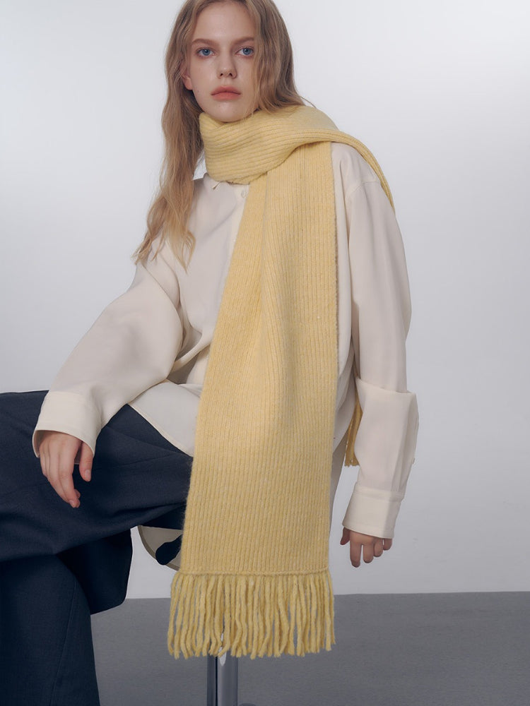 Soft Chunky Knit Oversized Scarf - View 9 | WEUXS