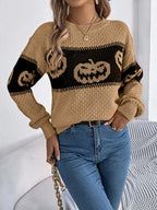 Festive Pumpkin Patch Knit Sweater - View 10 | WEUXS
