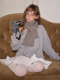 Heavyweight Wool Blend Scarf - View 7 | WEUXS