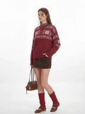 Fair Isle Henley Sweater - View 6 | WEUXS
