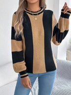 Vertical stripe knit sweater - View 16 | WEUXS