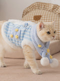 Pet fleece vest and scarf set - View 6 | WEUXS