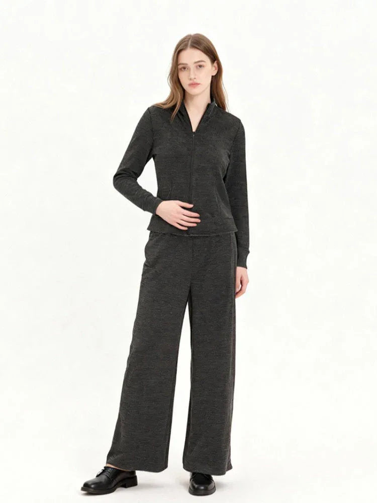 Striped knit loungewear set - View 6 | WEUXS