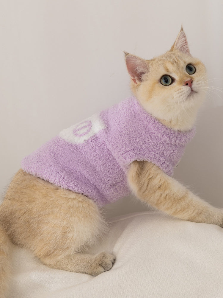 Soft plush cat sweater vest - View 6 | WEUXS