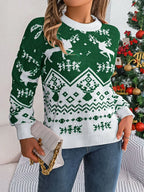 Classic Fair Isle Knit Holiday Sweater - View 11 | WEUXS
