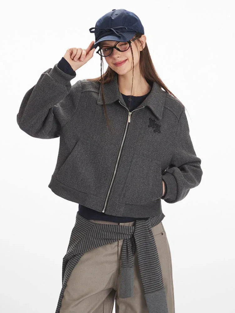 Vintage American Aesthetic Cropped Jacket - WEUXS