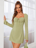 Halter Neck Square Neck Dress - View 15 | WEUXS