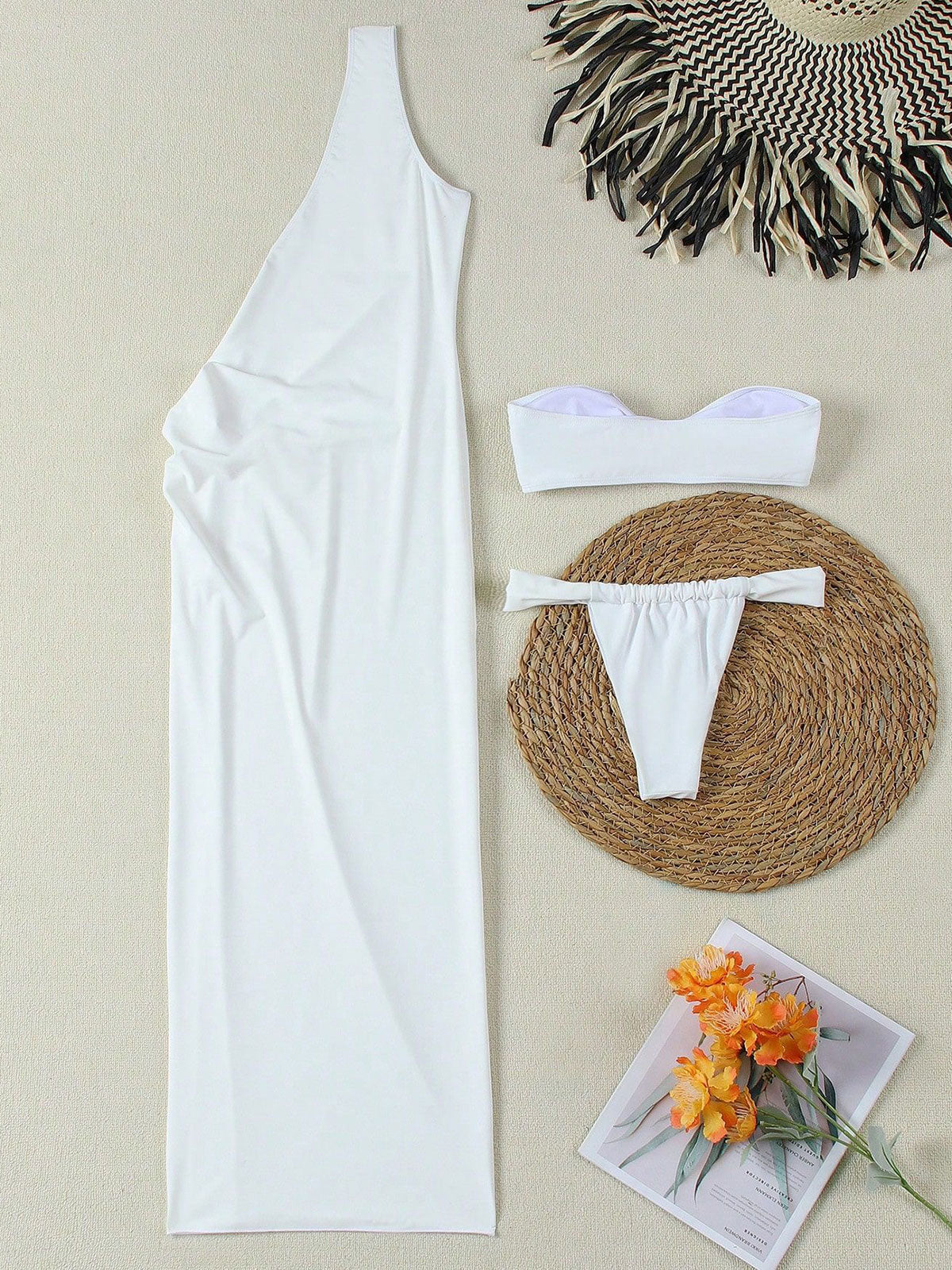 Gold trim bikini set - View 6 | WEUXS