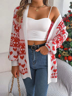 Green Reindeer Fair Isle Knit Cardigan - View 12 | WEUXS