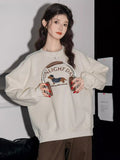 Embroidered dog crewneck sweatshirt - View 6 | WEUXS