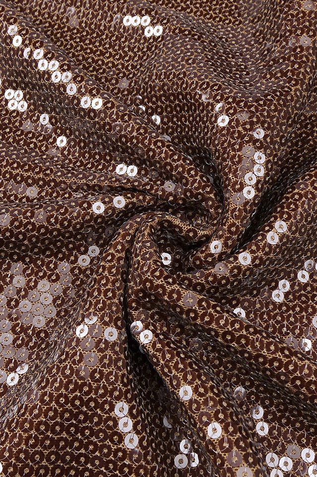 Hailey Long Sleeve Mesh Sequin Dress - WEUXS