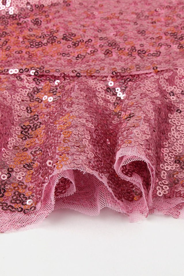 Hailey Spaghetti Straps Sequin Mini Dress - WEUXS