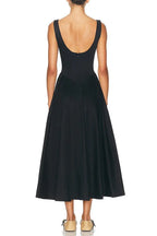 Cotton poplin a-line dress - View 7 | WEUXS
