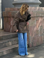 Heritage Houndstooth Wool Blend Coat - WEUXS