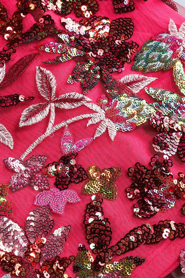 Jangeel Pink Slit Sequin Dress - WEUXS