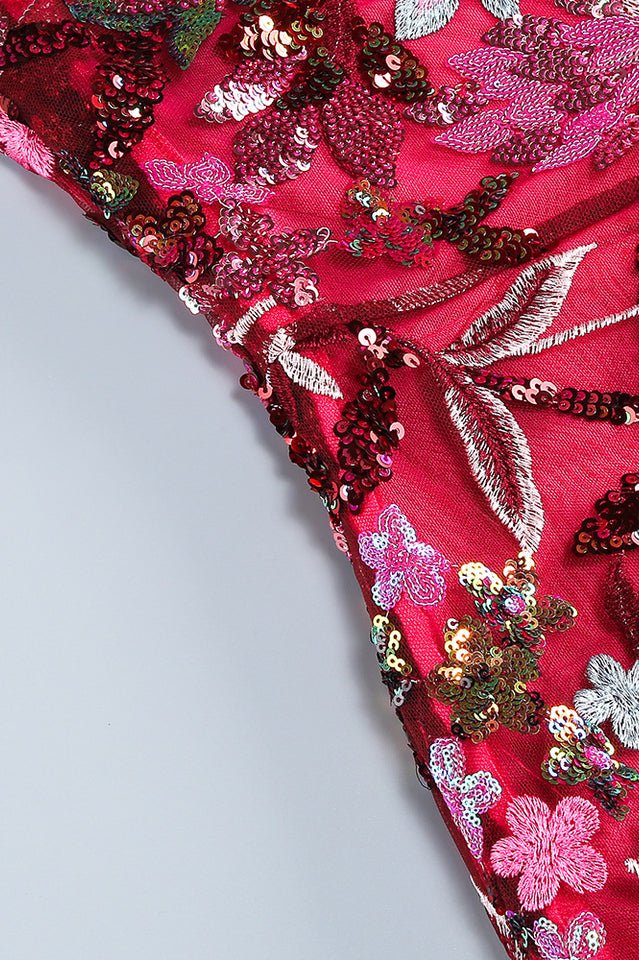 Jangeel Pink Slit Sequin Dress - WEUXS