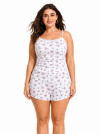 Lace Trimmed Pajama Set - WEUXS