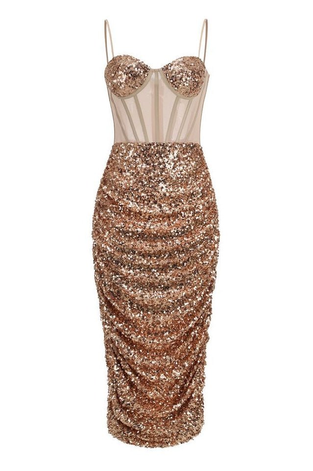 Layla Sequin Corset Dress - WEUXS