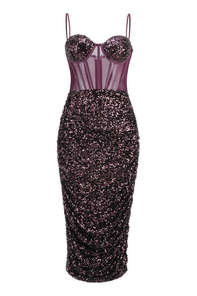 Layla Sequin Corset Dress - WEUXS