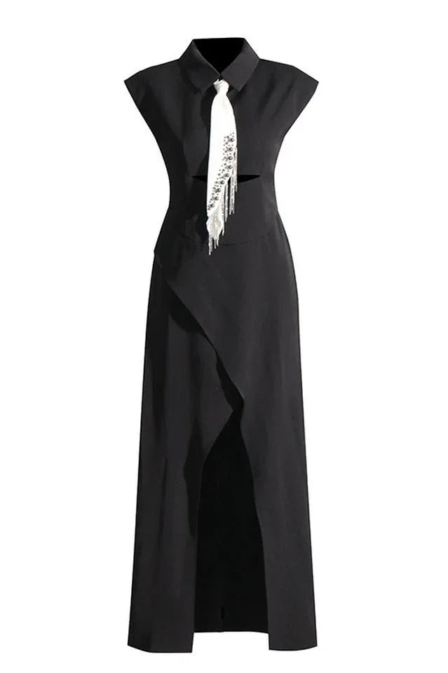 Liberty Midi Dress with Tie Detail - View 6 | WEUXS