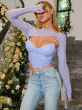 Mesh Corset Top - View 13 | WEUXS