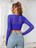 Mesh Corset Top - View 26 | WEUXS