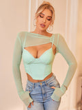 Mesh Corset Top - View 22 | WEUXS