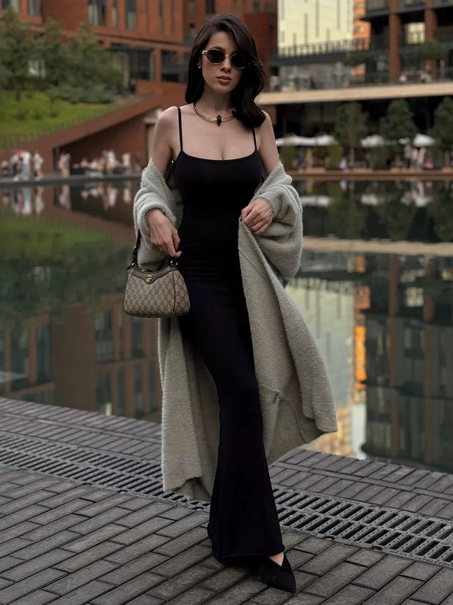 Luxe Faux Mink Maxi Cardigan - View 9 | WEUXS