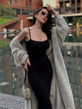 Luxe Faux Mink Maxi Cardigan - WEUXS
