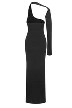 Asymmetrical Neck Midi Dress - View 7 | WEUXS