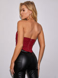 Strapless sweetheart corset top - View 74 | WEUXS