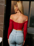 Off Shoulder Ruched Mesh Top - View 32 | WEUXS