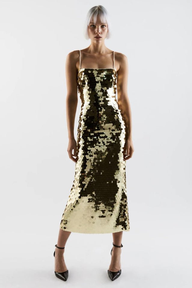 Phoenix Sequin Slip Dress - WEUXS