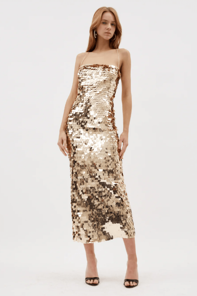 Phoenix Sequin Slip Dress - WEUXS