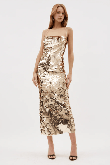 Phoenix Sequin Slip Dress - WEUXS