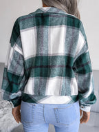 Plaid Cropped Shacket - View 15 | WEUXS