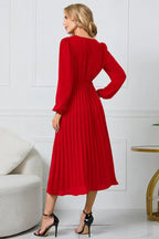 Midi Wrap Dress with Belt - View 27 | WEUXS