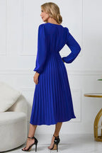 Midi Wrap Dress with Belt - View 15 | WEUXS