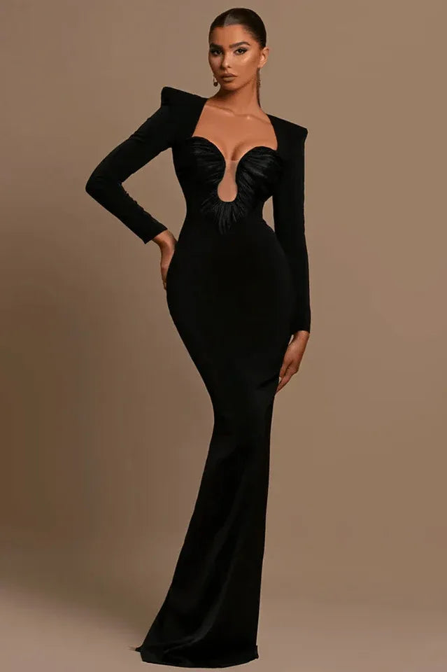 Mermaid formal maxi dress - View 6 | WEUXS