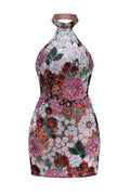 Polasa Sequins Flower Mini Dress - WEUXS