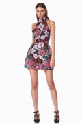 Polasa Sequins Flower Mini Dress - WEUXS