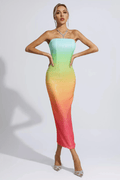 Regina Multicolored Sequin Bodycon Dress - WEUXS