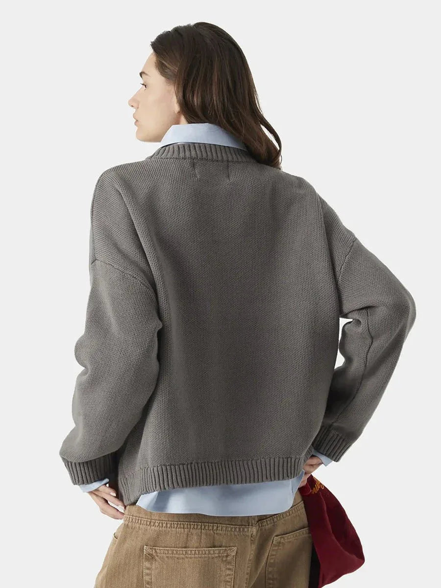 EMESTUDIOS Graphic Knit Sweater - View 12 | WEUXS