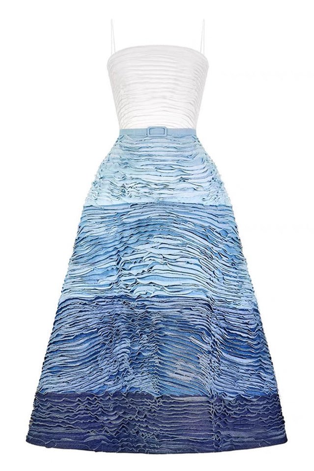 Remi Pleated Ombre Corset Dress - WEUXS