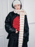 Plush Faux Fur Winter Scarf - View 6 | WEUXS