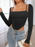 Ruched Corset Top - View 12 | WEUXS